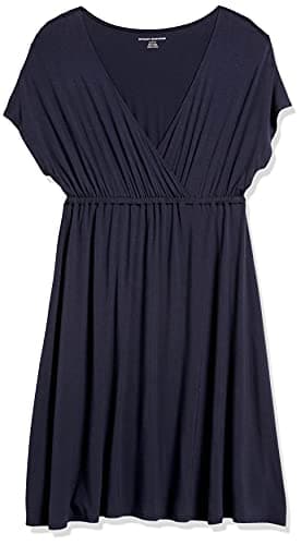 Amazon Essentials Women's Surplice Dress (Available in Plus Size), Navy, 5X - Image 7