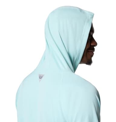 Columbia Mens PFG Terminal Tackle Long Sleeve Fishing Hoodie, Spray/Blue Echo Logo, Medium - Image 5