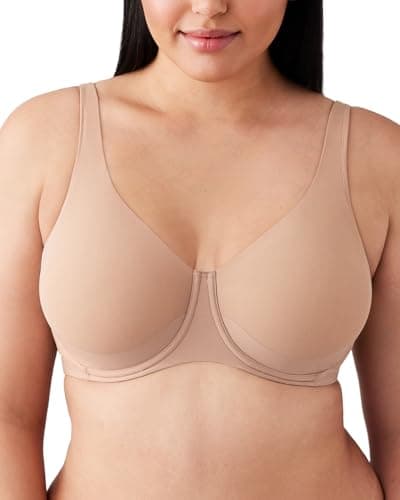 Wacoal Women's Pendulous Shape Revelation Full Figure Unlined Underwire Bra, Praline, 40C - Image 1