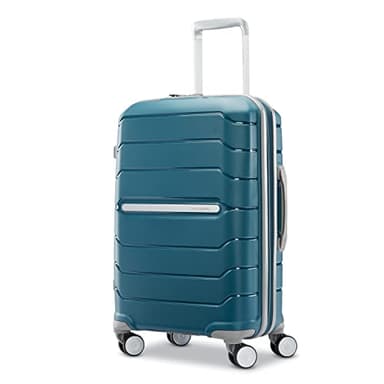 Samsonite Freeform 2-Piece Luggage Set - Carry-On & Large Checked Luggage with Dual Spinner Wheels - Durable Polypropylene Hardshell - TSA Lock, Airline-Approved - Expandable Hard Shell - Dark Teal - Image 2