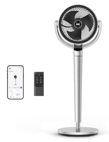 Dreo Oscillating Fan for Bedroom,150°+120° Omni-Directional Quiet Floor Fans with Smart Control, 110ft Pedestal Fan with DC Motor, 9 Speeds, 6 Modes, 43'' Inches, 12H Timer, Wi-Fi/Voice/Alexa - Image 1