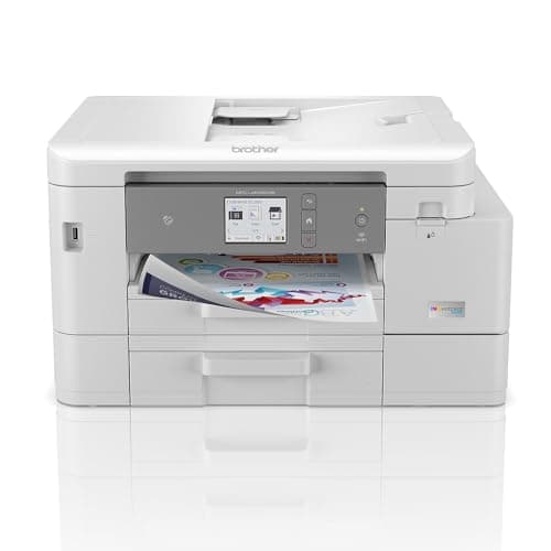Brother MFC-J4535DW INKvestment -Tank All-in-One Color Inkjet Printer with NFC, Duplex and Wireless Printing Plus Up to 1-Year of Ink in-Box, White - Image 1