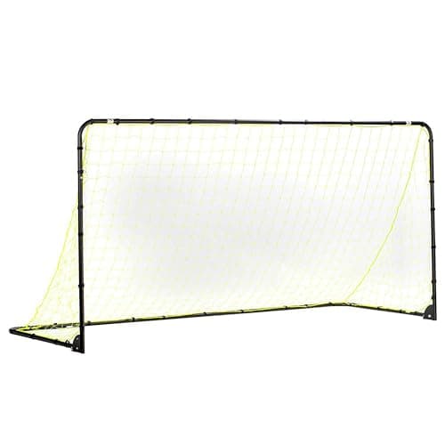 Franklin Sports Premier Steel - Folding Backyard Soccer Goal with All Weather Net - Kids Backyard Soccer Net - Easy Assembly - 10x5' - Black - Image 1