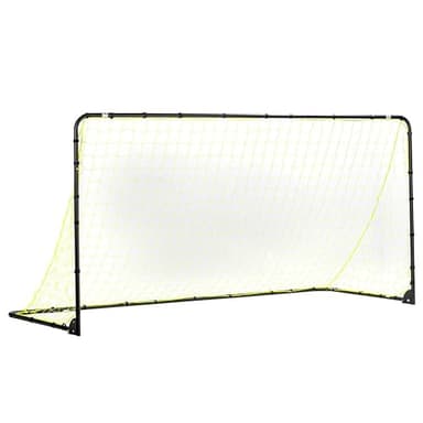 Franklin Sports Premier Steel - Folding Backyard Soccer Goal with All Weather Net - Kids Backyard Soccer Net - Easy Assembly - 10x5' - Black - Image 1