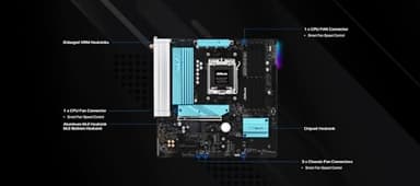 ASRock AMD B850M Pro RS WiFi 6E Socket AM5 Ryzen 9000, 8000 and 7000 Series DDR5 B850 up to 8000+ (OC) MHz 256GB Micro ATX Motherboard M.2 SATA3 6.0 Gb/s PCIe 5.0 Realtek 2.5G LAN BIOS Flashback - Image 4