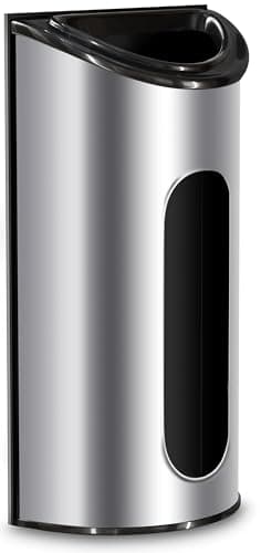 Utopia Kitchen Grocery Plastic Bag Holder and Dispenser Medium, Easy Wall Mount Bag Saver, Stainless Steel, Silver - Image 1