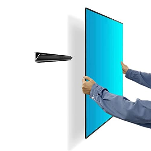 No Stud TV Wall Mount, Drywall Studless TV Hanger No Damage, No Drill, Non Screws, Dry Wall Flat Screen TVs Easy Install Bar Bracket fits VESA 12-55 inch TVs up to 99 lbs, Include Hardware Levels - Image 1