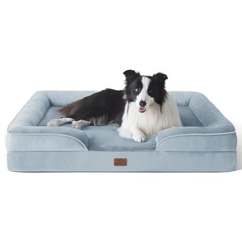 Bedsure Orthopedic Dog Beds Large Sized Dog - Washable Large Dogs Bed Waterproof, Big Comfort Dogs Couch Sofa with Washable Removable Cover, Supportive Foam Pet Bed with Nonskid Bottom - Image 1
