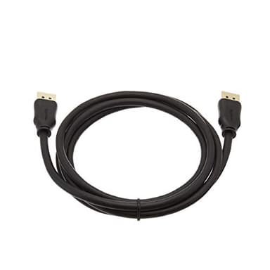 Amazon Basics DisplayPort 1.4 Cable, 32.4Gbps High-Speed, 8K@60Hz, 4K@120Hz, Dynamic HDR and 3D, Gold-Plated Plugs, 6 Foot, Black - Image 5
