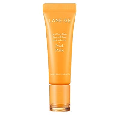 LANEIGE Lip Glowy Balm, Peach: Sheer Tinted Lip Moisturizer with Shea Butter, for Hydrating Shine & Soft Lips - Image 1