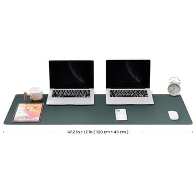 Large Cork Desk Mat - 47.2"x 17" Desk Pad for Office and Home - Ideal for Large Mouse Pad and Desk Mats on Top of Desks(Dark Green) - Image 2