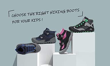 Mishansha Kids Hiking Boots Toddler Girls Boys Hiking Shoes Water-Resistant Anti-Collision Non-Slip Athletic Outdoor Trekking Boots - Image 7