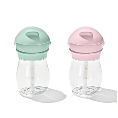 OXO Tot Transitions Straw Cup 9 oz. - Opal and Blossom - 2 Pack - Image 7
