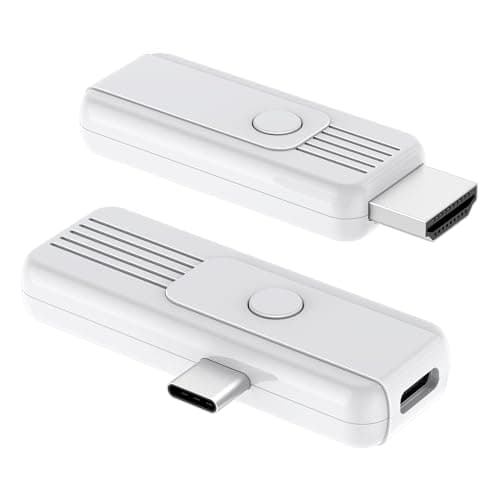 Wireless HDMI Transmitter and Receiver, Upgrade Type-C 3.1 Port Wireless Hdmi Plug & Play Portable 2.4G/5G for Streaming Video and Audio to HDTV/Projector/Monitor from Martphone/Tablet/Laptop - Image 1