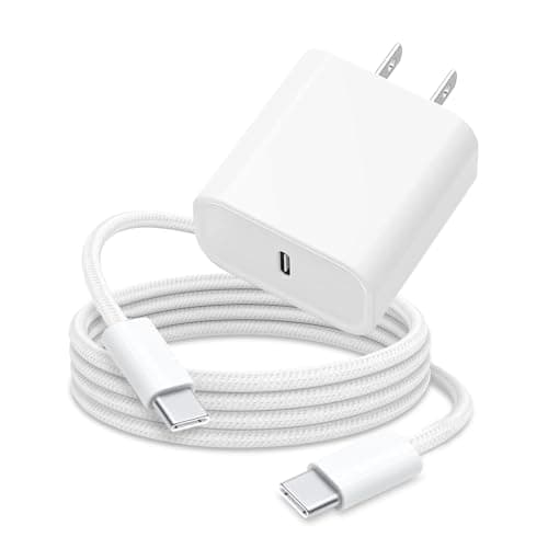 6FT 20W USB Type C Fast Charger Block for iPhone 16e 17 16 15 Pro MaX,AirPods 4 4th, AirPods Pro 3 2 2nd, iPad Pro Air 13/12.9,iPad 10th Tablet,Samsung Galaxy A16 A15 A14 5G A54 A03S A53 A23 A34 - Image 1