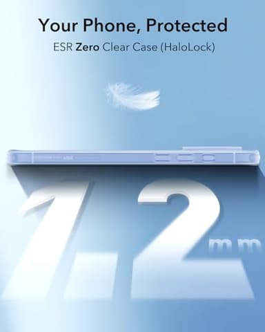 ESR for iPhone 16 Plus Case, Compatible with MagSafe, Camera Protection, Shockproof Thin Cover, Resists Yellowing Scratches, Magnetic Phone Case for iPhone 16 Plus, Zero Series, Frosted Blue-MagSafe - Image 8