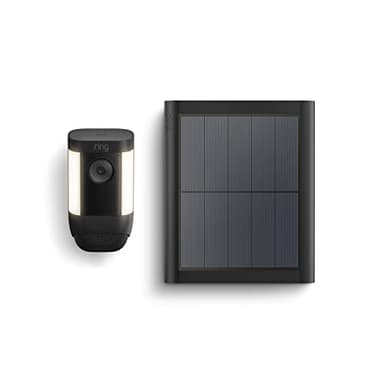 Ring Spotlight Cam Pro, Solar | 3D Motion Detection, Two-Way Talk with Audio+, and Dual-Band Wifi (2022 release) - Black - Image 1