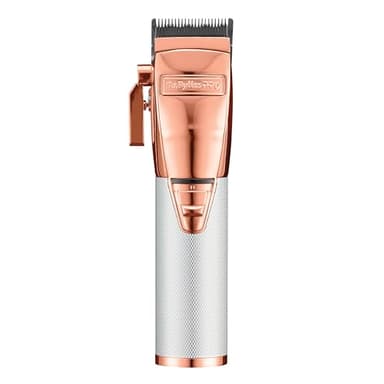 BaBylissPRO ROSEFX+ Professional Barber Cord/Cordless Hair Clippers for Men, All Metal, Lithium Battery with 3-Hour Runtime, Rose Gold - Image 1