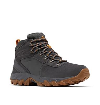 Columbia Men's Newton Ridge Plus II Suede Waterproof, 2024 Dark Grey/Gold Amber, 9.5 - Image 1