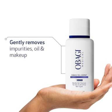 Obagi Medical Nu-Derm Gentle Cleanser - Mild Face Cleanser that Removes Daily Impurities & Build-Up For Normal to Dry & Sensitive Skin - 6.7 oz - Image 3