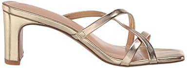 The Drop Women's Amelie Strappy Square Toe Heeled Sandal, Gold, 8.5 - Image 7