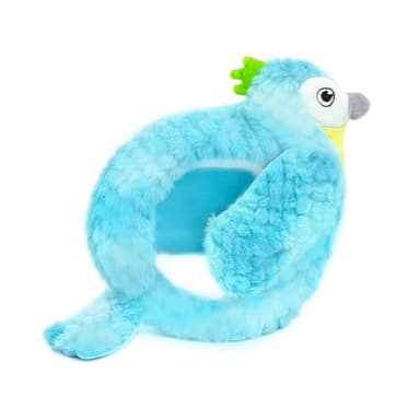 CHIWAVA 2-in-1 Dog Interactive Squeaky Plush Toy Bird with Slow Feeder Bowl for Small Medium Dogs 11.4 Inch - Image 9