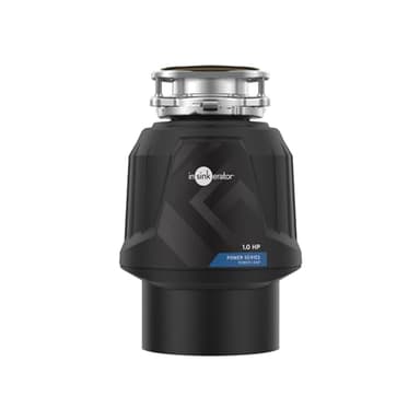 InSinkErator Power 1HP, 1 HP Garbage Disposal, Power Series EZ Connect Continuous Feed Food Waste Disposer, Black - Image 1