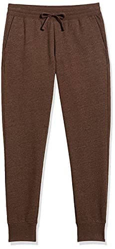 Amazon Essentials Women's Fleece Jogger Sweatpant (Available in Plus Size), Brown Heather, Large - Image 8