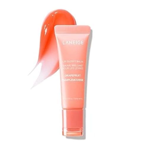 LANEIGE Lip Glowy Balm, Grapefruit: Sheer Tinted Lip Moisturizer with Shea Butter, for Hydrating Shine & Soft Lips - Image 1