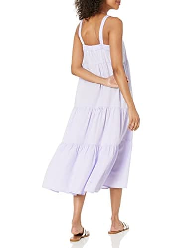The Drop Women's Britt Tiered Maxi Tent Dress, Dusty Purple, M - Image 2