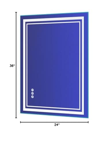 ISTRIPMF 24x36 inch RGB LED Bathroom Mirror with Lights, Colorful Changing Lighted Mirror, Shatterproof Dimmable Anti-Fog LED Vanity Mirror for Bathroom (RGB Backlit + Front-Lit) - Image 10