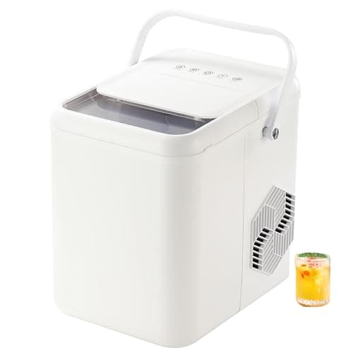 Heyeah Countertop Ice Maker with Self-Cleaning - 9 Bullet Ice Cubes in 6 Mins, 26.5lbs/24Hrs, 2 Sizes & Quiet 40dB, Portable Ice Machine for Home/Office/Party, Includes Ice Scoop & Basket - Image 1