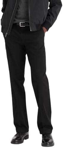 Dockers Men's Classic Fit Easy Khaki Pants (Regular and Big & Tall), Black, 34W x 29L - Image 3