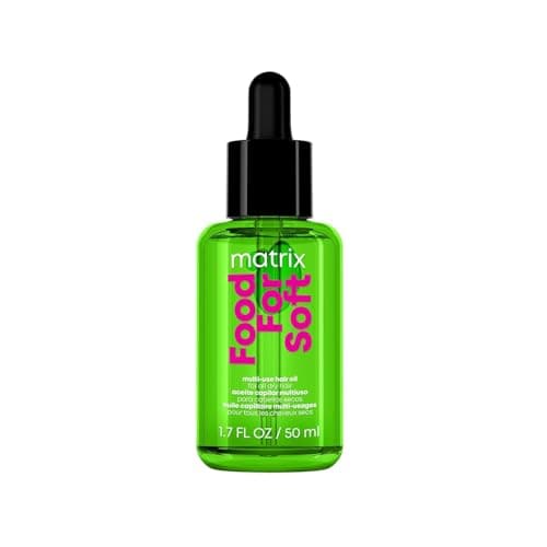 MATRIX Food For Soft Hair Serum Oil For Dry, Brittle and All Hair Types - Softens, Smooths and Adds Shine With Heat Protection, Repairing Leave In With Avocado Oil, 1.7 Fl Oz - Image 1