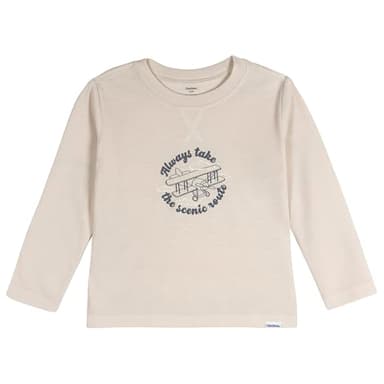 Gerber Toddler Boys' 2-Piece Pajama Set (Flame Resistant Long-Sleeve Top + Bottom), Airplane, 5T - Image 2