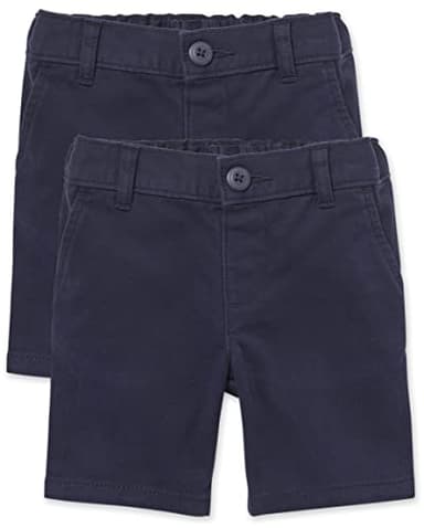 The Children's Place Baby Girls and Toddler Girls Chino Shorts, Tidal, 5T - Image 1