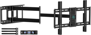 HCMOUNTING Long Arm TV Wall Mount for 42-80 inch TVs, Full Motion with 43 inch Extension Articulating Arms, Swivel and Tilt TV Bracket, Holds up to 110 lbs, Max VESA 600x400mm - Image 3
