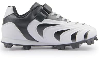 CAMVAVSR Unisex-Child Baseball Cleats Kids Softball Shoes for Boys Girls Rubber Molded Little Children Big Youth Sneakers Easy to Wear Sports Footwear Black Size 13 - Image 5