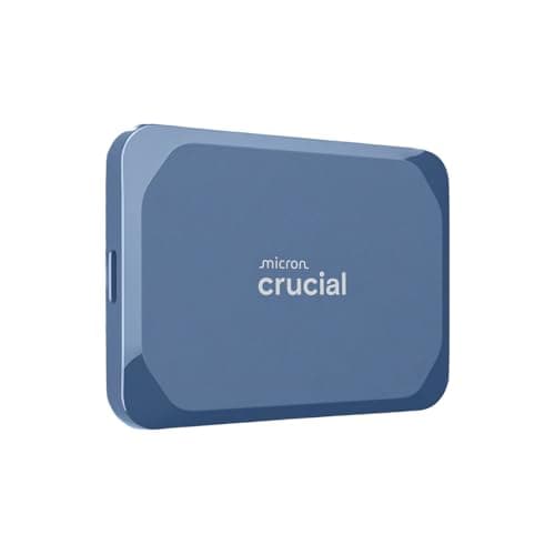 Crucial X10 2TB Portable SSD, Up to 2,100MB/s, USB 3.2 USB-C, External Solid State Drive, Compatible with Windows, Mac & Android, Durable Storage for Games, Photos & Files, Blue - CT2000X10SSD9-02 - Image 1