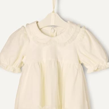 Amazon Essentials x Sofia Grainge Baby Girls' Tulle Dress, Ivory, 6-9 Months - Image 4