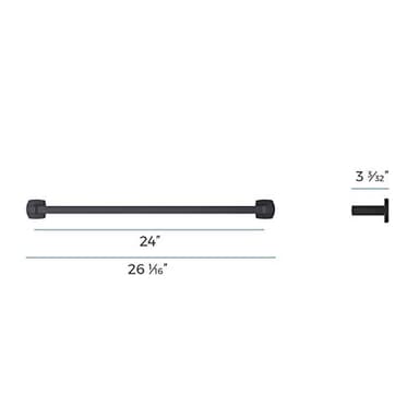 Pfister BTB-DA2B Deckard-Towel Bar, 24", Matte Black - Image 6