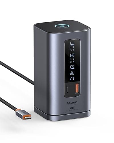 Baseus Docking Station, Spacemate(Win) 11 in 1, Triple Display, 4K HDMI and DP, 10Gbps USB A/C Ports, Gigabit Ethernet, 100W PD, Audio, Laptop Docking Station for Windows/Dell/HP/Lenovo/Asus/Acer/Mac - Image 1