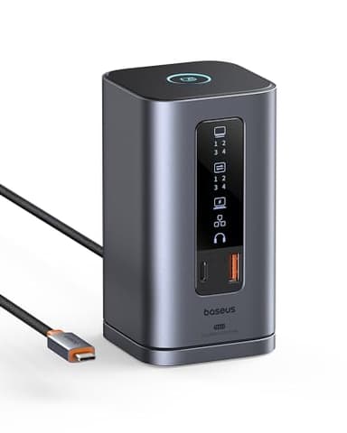 Baseus Docking Station, Spacemate(Win) 11 in 1, Triple Display, 4K HDMI and DP, 10Gbps USB A/C Ports, Gigabit Ethernet, 100W PD, Audio, Laptop Docking Station for Windows/Dell/HP/Lenovo/Asus/Acer/Mac - Image 1