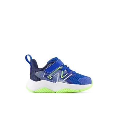 New Balance Baby ITRAVRB2 Running Shoe, Team Royal/Blue Oasis/Bleached Lime Glo, 2 US Unisex Infant - Image 3