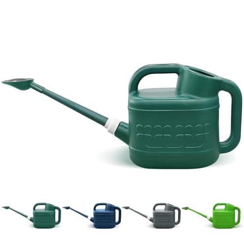 2 Gallon Watering Can, Garden Watering Can Outdoor, Plant Water Can with Removable Long Spout and Stainless Steel Sprinkler Head, Large Plastic Outdoor Watering Cans for Gardening Flower Plants - Image 1
