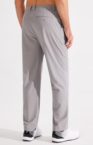 Libin Men's Golf Pants Classic Fit Flat Front Work Dress Pants 29" 31" 33" Stretch Casual Pants Lightweight with Pockets - Image 4