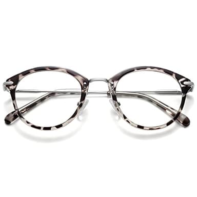 MEETSUN Blue Light Blocking Glasses, Anti Eye Strain Headache (Sleep Better),Computer Reading Glasses UV400 Lens (Leopard, 47) - Image 1