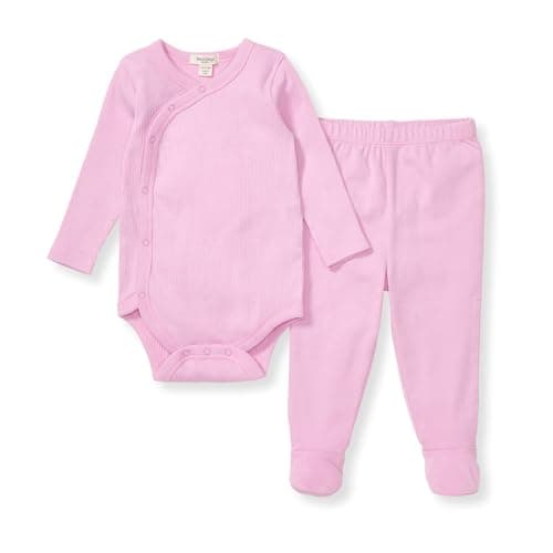 Burt's Bees Baby Unisex Baby Bodysuit & Pant Set, 100% Organic Cotton - Image 1
