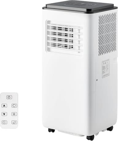Portable Air Conditioners 8000 BTU, Energy Efficient AC Unit with Remote Control, 24H Timer, Quiet Operation for Bedroom, Office, Dorm Rooms Up to 350 Sq. Ft, White (8,000 BTU Black Top) - Image 1