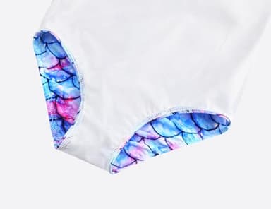 Nokecina Girls Swimsuit Size 3-4t Bathing Suit Blue Purple Quick Dry One Piece Toddler Swimwear - Image 5